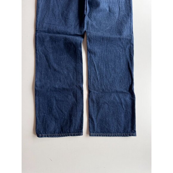 Aritzia DENIM FORUM Joni High Rise Loose 29L Dark Straight Leg Jeans, Size 24 - Picture 7 of 13